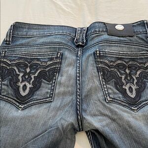 Antik Denim Dark Blue Flare Jeans